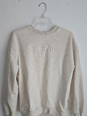 Photographer Embroidered Crewneck Sweatshirt - Cream